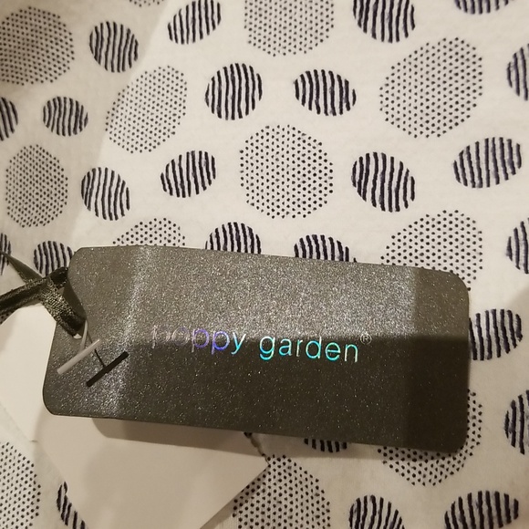 NWT Poppy Garden mini dress w/grey black circles szM - Picture 9 of 9